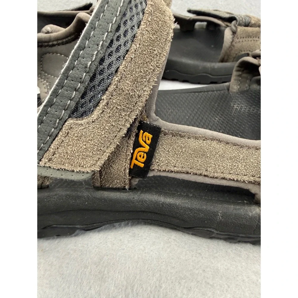 Teva Katavi 2 Mens Sports Trail Hiking Sandals Brown Suede Mesh Straps Size 11
